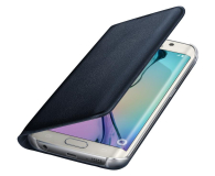 Etui FlipWallet do Samsung Galaxy S6 Edge czarne - 230584 - zdjęcie 4